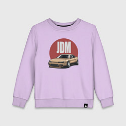 Свитшот хлопковый детский JDM, цвет: лаванда