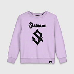 Свитшот хлопковый детский Sabaton, цвет: лаванда