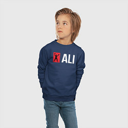 Свитшот хлопковый детский ALI, цвет: тёмно-синий — фото 2
