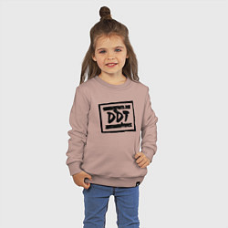 Свитшот хлопковый детский ДДТ Лого, цвет: пыльно-розовый — фото 2