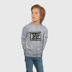 Свитшот хлопковый детский ДДТ Лого, цвет: меланж — фото 2