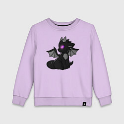 Свитшот хлопковый детский Эндар дракон, цвет: лаванда