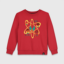 Свитшот хлопковый детский Big Bang Theory, цвет: красный