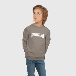 Свитшот хлопковый детский PANTERA, цвет: утренний латте — фото 2