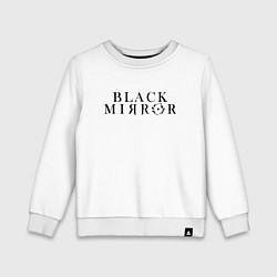 Свитшот хлопковый детский Black Mirror, цвет: белый