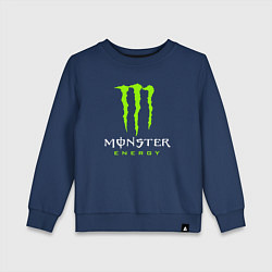 Свитшот хлопковый детский MONSTER ENERGY, цвет: тёмно-синий