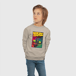 Свитшот хлопковый детский Back to the Future, цвет: миндальный — фото 2