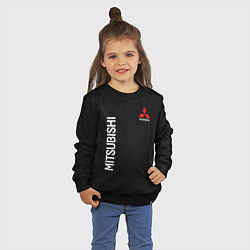 Свитшот хлопковый детский MITSUBISHI, цвет: черный — фото 2