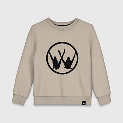 Свитшот хлопковый детский Volkswagen Z, цвет: миндальный