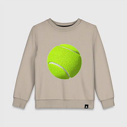 Свитшот хлопковый детский Теннис, цвет: миндальный