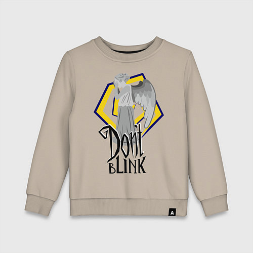 Детский свитшот Don't blink / Миндальный – фото 1