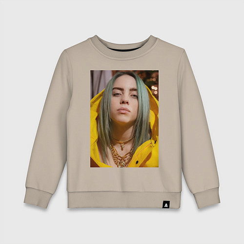 Детский свитшот Билли Айлиш Billie Eilish / Миндальный – фото 1