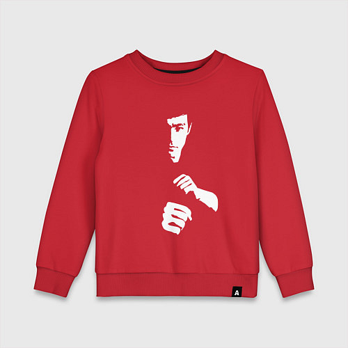 Детский свитшот Брюс Ли / Красный – фото 1