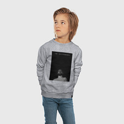 Свитшот хлопковый детский Ты беспощадна, цвет: меланж — фото 2