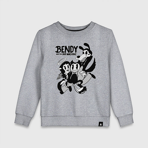 Детский свитшот Bendy And The Ink Machine / Меланж – фото 1