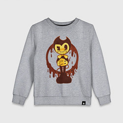 Свитшот хлопковый детский Bendy And The Ink Machine, цвет: меланж