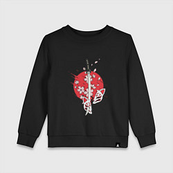 Детский свитшот Катана на фоне сакуры Z