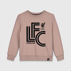 Свитшот хлопковый детский Liverpool FC, цвет: пыльно-розовый