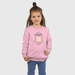 Свитшот хлопковый детский Kowalski Bakery Demiguise, цвет: светло-розовый — фото 2