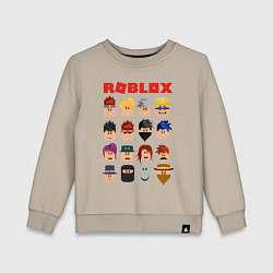 Свитшот хлопковый детский ROBLOX, цвет: миндальный