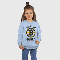 Свитшот хлопковый детский BOSTON BRUINS NHL, цвет: мягкое небо — фото 2