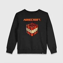 Свитшот хлопковый детский Minecraft, цвет: черный