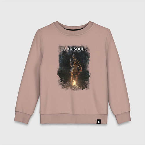 Детский свитшот Dark Souls Remastered / Пыльно-розовый – фото 1
