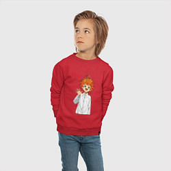 Свитшот хлопковый детский Обещанный Неверленд, цвет: красный — фото 2
