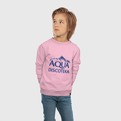 Свитшот хлопковый детский AQUADISCOTEKA, цвет: светло-розовый — фото 2
