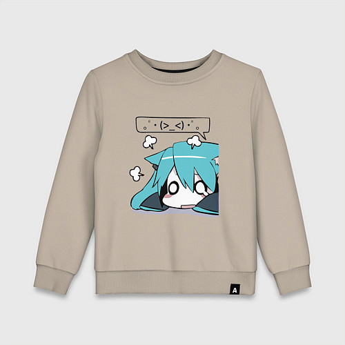Детский свитшот Грусть / Миндальный – фото 1