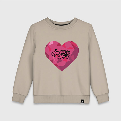 Детский свитшот Серце / Миндальный – фото 1