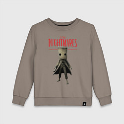 Свитшот хлопковый детский Little Nightmares, цвет: утренний латте