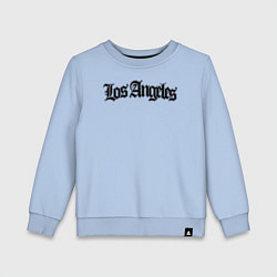 Свитшот хлопковый детский Los Angeles, цвет: мягкое небо