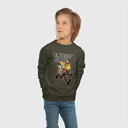 Свитшот хлопковый детский Ratchet & Clank, цвет: хаки — фото 2