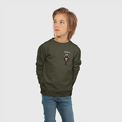Свитшот хлопковый детский Taskmaster, цвет: хаки — фото 2