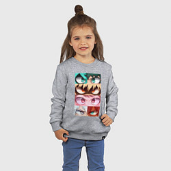 Свитшот хлопковый детский MY HERO ACADEMIA MHA, цвет: меланж — фото 2