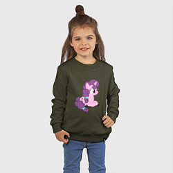 Свитшот хлопковый детский Pony Pink Mammal Purple - Litt, цвет: хаки — фото 2
