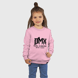 Свитшот хлопковый детский DMX King, цвет: светло-розовый — фото 2