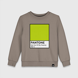 Свитшот хлопковый детский Shrek: Pantone Color, цвет: утренний латте