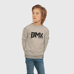 Свитшот хлопковый детский DMX Logo Z, цвет: миндальный — фото 2