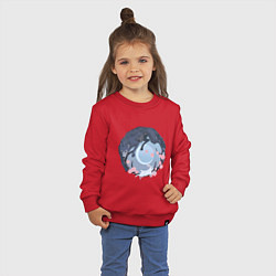 Свитшот хлопковый детский Легоси и Хару, цвет: красный — фото 2
