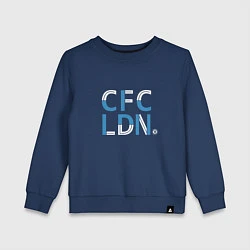 Свитшот хлопковый детский FC Chelsea CFC London 202122, цвет: тёмно-синий