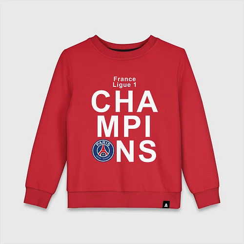Детский свитшот PSG CHAMPIONS / Красный – фото 1