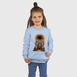 Свитшот хлопковый детский Космонавт диджей - cosmo DJ, цвет: мягкое небо — фото 2