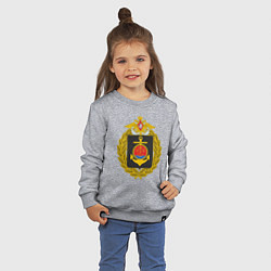 Свитшот хлопковый детский БАЛТИЙСКИЙ ФЛОТ ВМФ РОССИИ, цвет: меланж — фото 2