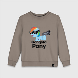 Детский свитшот Gangsta pony