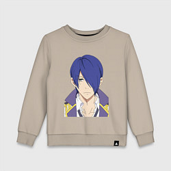 Свитшот хлопковый детский Аой Суминомия каллиграфист, цвет: миндальный