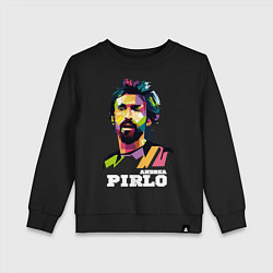 Свитшот хлопковый детский Андреа Пирло ФК Ювентус, цвет: черный