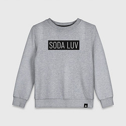 Свитшот хлопковый детский SODA LUV, цвет: меланж