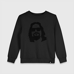 Свитшот хлопковый детский Большой Лебовски Big Lebowski, цвет: черный